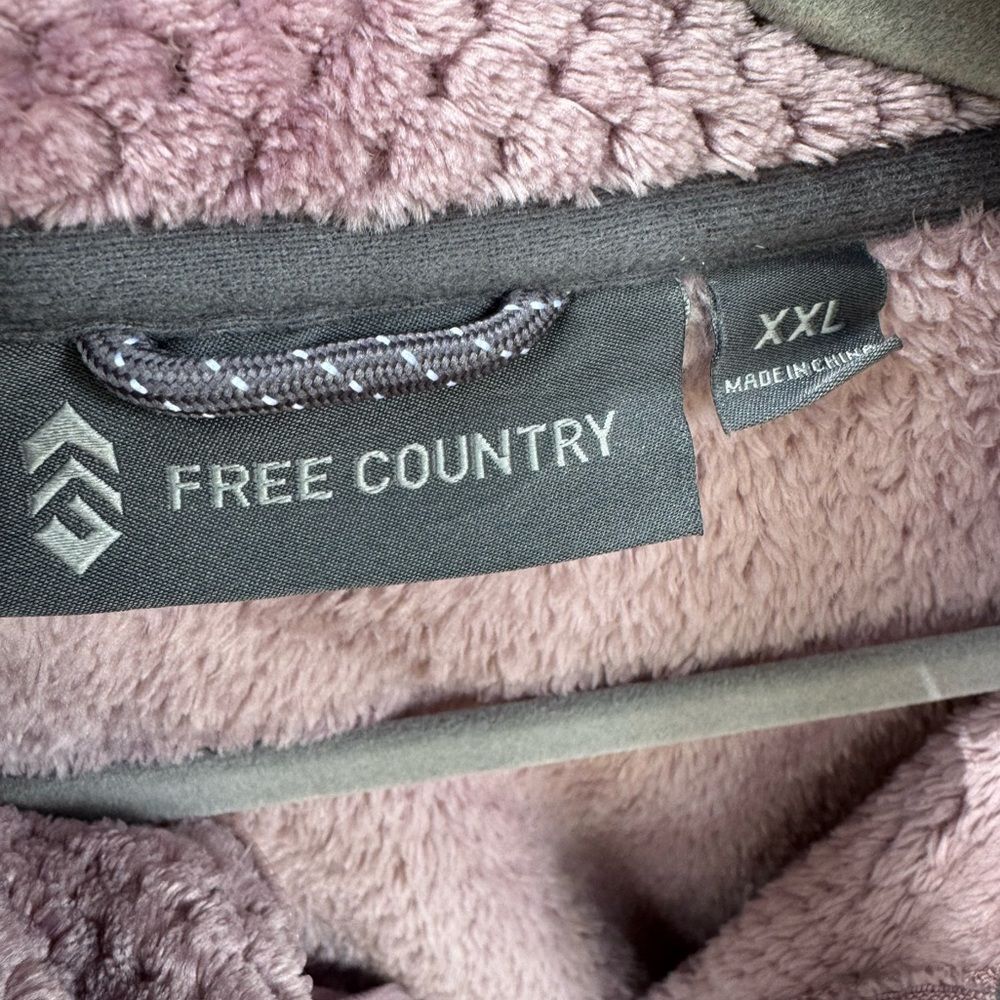 Free Country Women's Thistle Fleece Work Plush Zip Up Jacket Size XXL - Picture 4 of 8